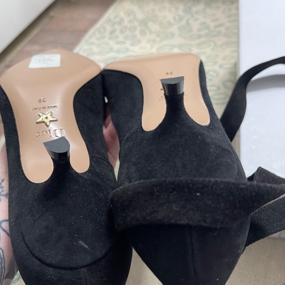 Dior Black Suede Heels - Picture 4 of 9